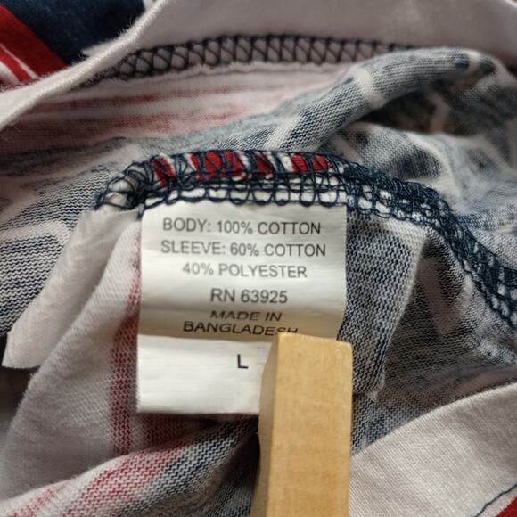 Retrofit Men’s Cotton Star Stripe Patriotic Graphic Tee - Picture 6 of 7